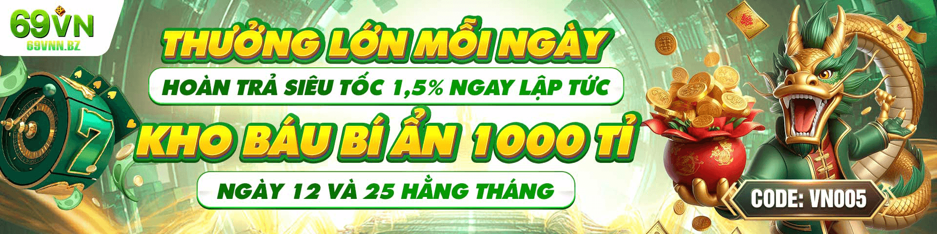 THƯỞNG LỚN MỖI NGÀY