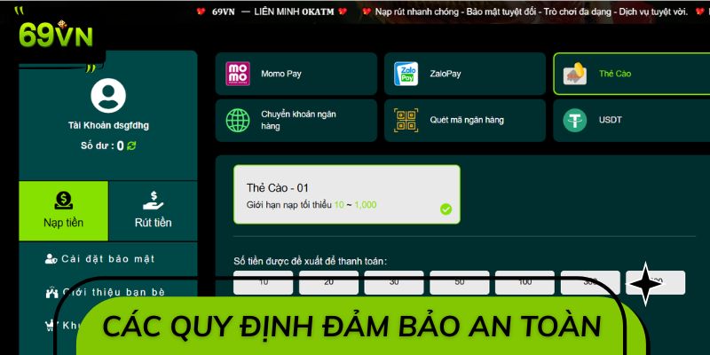 Các quy định đảm bảo an toàn giao dịch tài chính
