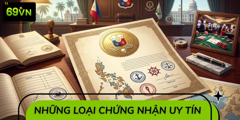 Những loại chứng nhận hoạt động uy tín của nhà cái