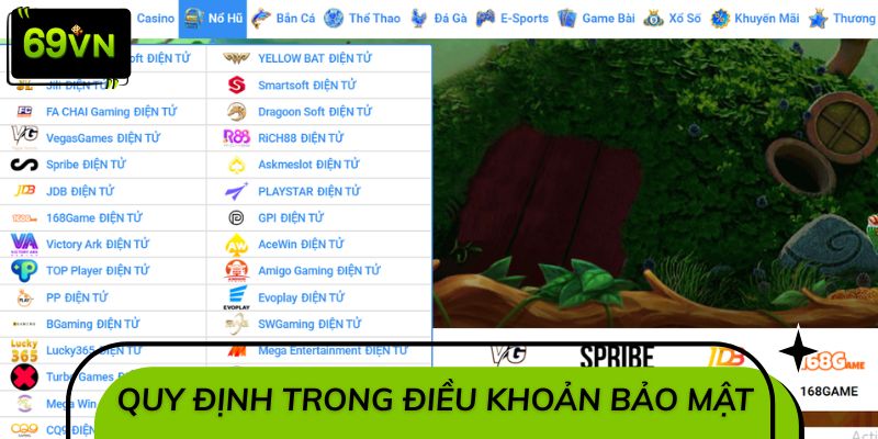 Những quy định được ban hành trong điều khoản bảo mật