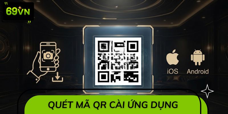 Thực hiện quét mã QR để cài đặt ứng dụng trên di động