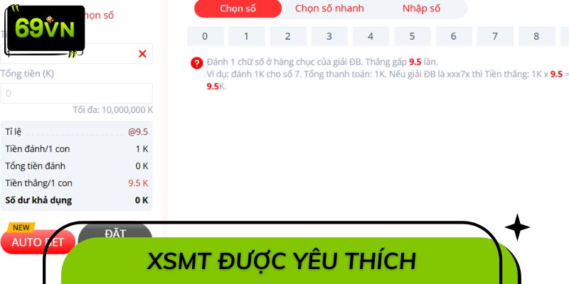 Xổ số miền Trung 69VN được đông đảo người chơi yêu thích